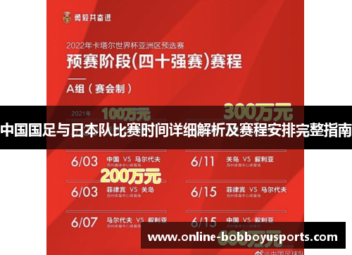 中国国足与日本队比赛时间详细解析及赛程安排完整指南