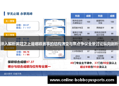 深入解析英冠之上是哪级赛事的结构演变与焦点争议全景讨论纵向剖析